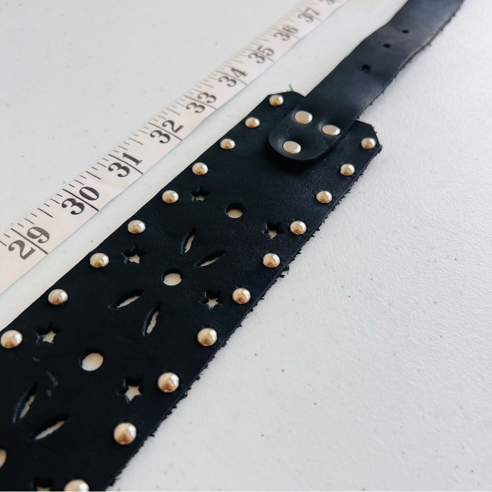 Amazing Western Horse Head Belt Leather Suede Thick - Picture 3 of 9